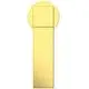Standventil in gebürstetem Gold mit vertikaler Bauweise. Design von Ideal Standard, geeignet für moderne Badezimmeranwendungen.
